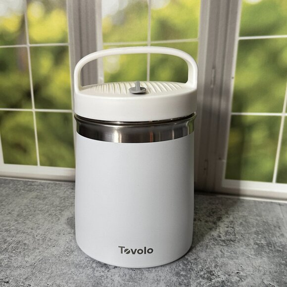 Tovolo White Double-Insulated Ice Cream & Food Container with Handle BPA-Free - Picture 3 of 7